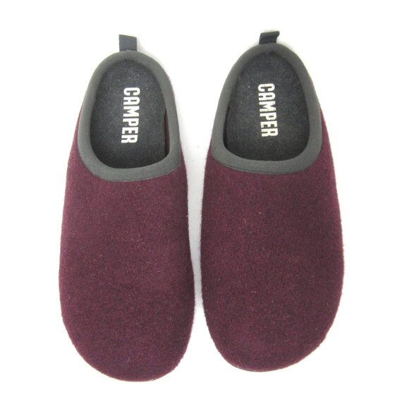 Camper VGUC Wabi One Wool Slippers 39 US 8.5 Purple Plum Speckled Rubber Outsole - Picture 1 of 11